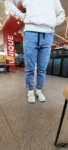 Men's Streetwear Denim Jogger Pants photo review