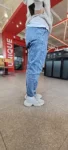 Men's Streetwear Denim Jogger Pants photo review